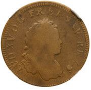 12 Deniers - Louis XV Nouvelle France obverse image