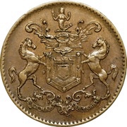 ½ Penny - Rutherford "St John's" obverse image