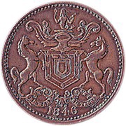 ½ Penny - Rutherford Harbour Grace obverse image