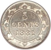 5 Cents - Victoria, Canada, 1865-1896 reverse image