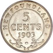 5 Cents - Edward VII, Canada, 1903-1908 reverse image