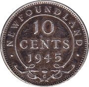 10 Cents - George VI, Canada, 1945-1947 reverse image