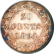 20 Cents - Victoria, Canada, 1865-1900 reverse image
