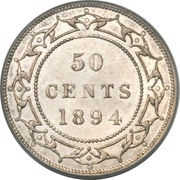 50 Cents - Victoria, Canada, 1870-1900 reverse image