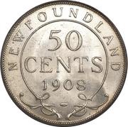 50 Cents - Edward VII, Canada, 1904-1909 reverse image