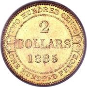 2 Dollars - Victoria, Canada, 1865-1888 reverse image