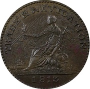 1 Farthing Trade and Navigation obverse image