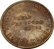 1 Farthing W.L. White's Halifax House reverse image