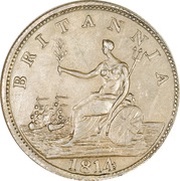 ½ Penny - Halifax Captain Broke long bust - Britannia reverse image
