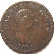 ½ Penny Genuine British Copper obverse image