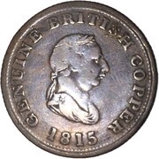 ½ Penny Genuine British Copper obverse image