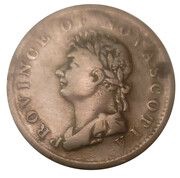 ½ Penny - George IV no hyphen obverse image