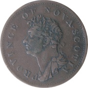 ½ Penny - George IV obverse image