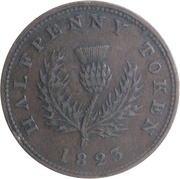 ½ Penny - George IV, Canada, 1823-1832 reverse image