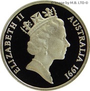 1 Cent - Elizabeth II 3rd Portrait - Masterpieces in Silver Proof obverse image