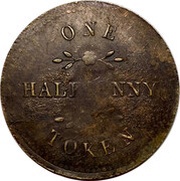 ½ Penny Ships, Colonies and Commerce, Canada, 1815 reverse image