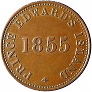 ½ Penny Prince Edward's Island - Self government and free trade obverse image