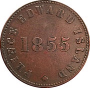 ½ Penny Prince Edward Island - Self government and free trade obverse image