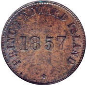 ½ Penny Prince Edward island - Self government and free trade obverse image