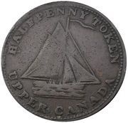 ½ Penny Sloop Token - Commercial Change, Hunter obverse image