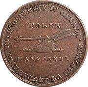 ½ Penny Lesslie and Sons, Canada, 1824-1828 reverse image