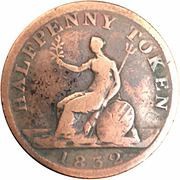 ½ Penny - George IV, Canada, 1832 reverse image