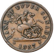 1 Penny - Bank of Upper Canada obverse image