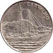 10 Escudos Sailing ship "Carvalho", Cape Verde, 1994 reverse image