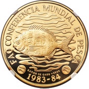 50 Escudos FAO; Gold reverse image