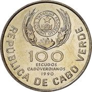 100 Escudos Papal visit obverse image