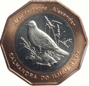 100 Escudos Raso Lark; Bronze ring reverse image