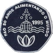 200 Escudos FAO; Silver, Cape Verde, 1995 reverse image