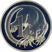 1 Cent - Elizabeth II 3rd Portrait - Silver Proof, Australia, 2017 reverse image