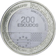 200 Escudos Historical and Friendship Ties between the USA and Cape Verde obverse image