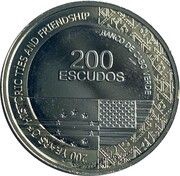 200 Escudos Historical and Friendship Ties between the USA and Cape Verde; Silver obverse image