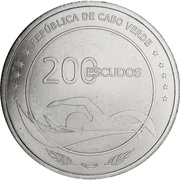 200 Escudos African Beach Games obverse image