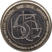 250 Escudos 50th Anniversary of OUA reverse image