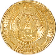 2500 Escudos Independence obverse image