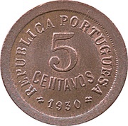 5 Centavos reverse image