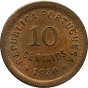 10 Centavos reverse image