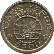 5 Escudos obverse image