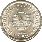 10 Escudos, Cape Verde, 1953 reverse image