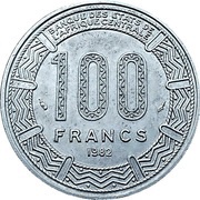 100 Francs CFA reverse image