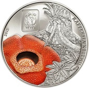 100 Francs CFA Rafflesia reverse image