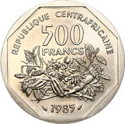 500 Francs CFA Essai reverse image