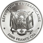 1000 Francs CFA Wildlife Protection - Central African Red Colobus obverse image
