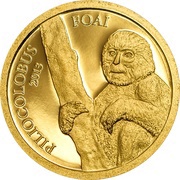 1000 Francs CFA Central African Red Colobus, Central African Republic, 2013 reverse image