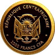 1000 Francs CFA Eiffel Tower obverse image
