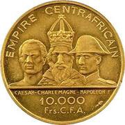 10 000 Francs CFA - Bokassa I Essai reverse image