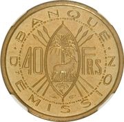 40 Francs Essai reverse image